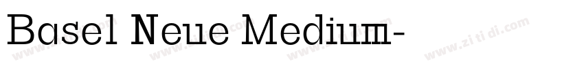 Basel Neue Medium字体转换